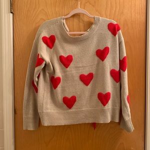 Heart Print Sweater